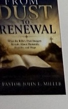 Actual published cover: From Dust to Renewal